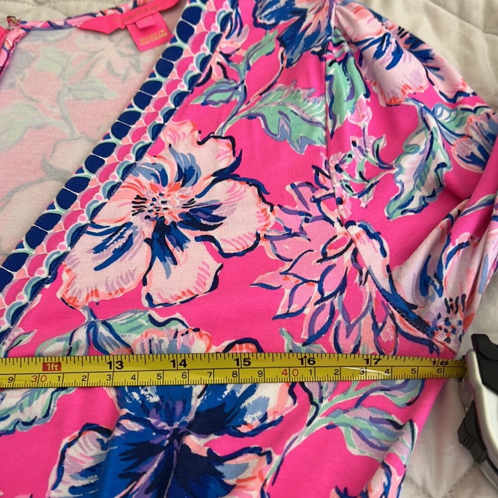 Lilly Pulitzer Carmilla Dress Pink Isle Last Bud Not Least 2 Preppy Coastal - Picture 11 of 16